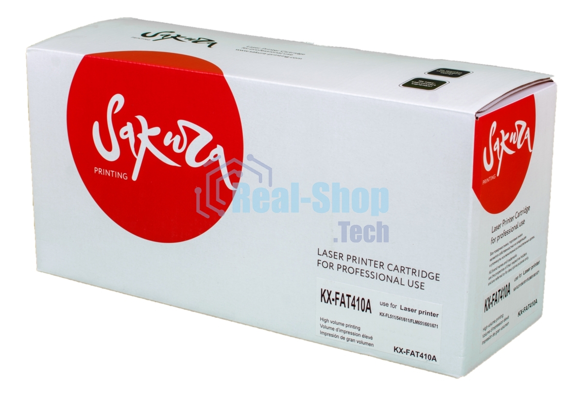 Картридж Sakura KXFAT410A для Panasonic KX-MB1500RU, KX-MB1520RU, KX-MB1530RU, KX-MB1536RU, черный, 2500 к.