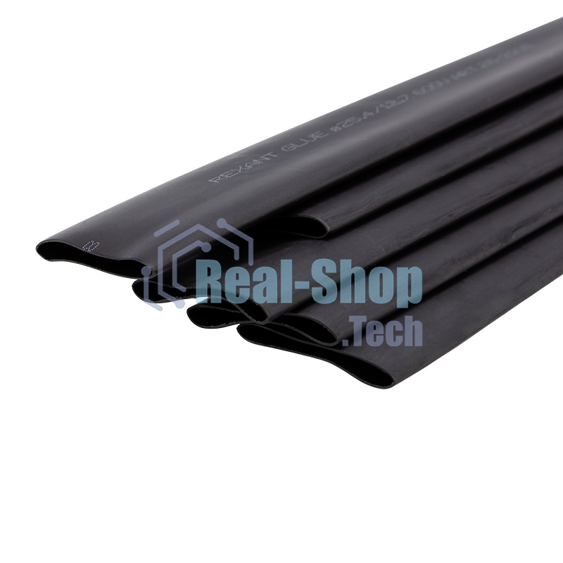 Трубка термоусаживаемая двухстенная клеевая Rexant 25.4/12.7мм (уп.5шт) по 1м черный