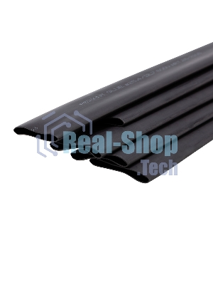 Трубка термоусаживаемая двухстенная клеевая Rexant 25.4/12.7мм (уп.5шт) по 1м черный