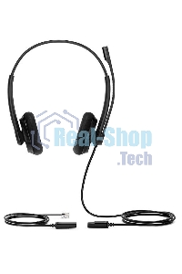 Гарнитура проводная YEALINK YHS34 Lite Dual Дуо, Проводная, HD звук, QD, RJ9, шт