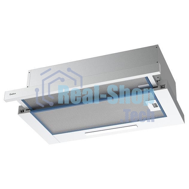 Вытяжка встраиваемая Evelux TEL 60 W белый, 60 см, 670 куб. м/ч, 46 дБ