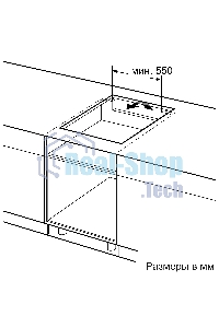 Индукционная варочная панель Bosch Serie 4 PUE611BB5E, индукционные, независимая, черный