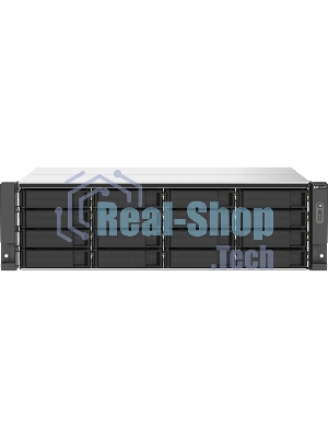 Сетевое хранилище без дисков SMB QNAP TS-1673AU-RP-16G NAS 16 HDD trays, 2x 2.5 GbE, rackmount, 2 PSU. 4-core AMD V1500B 2,2 GHz,RAM 16 Gb (1 x 16 GB) up to 32 Gb (2 x 16 GB). W/o rail kit RAIL-B02