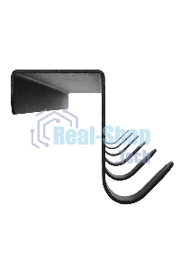 Вешалка Rexant навесная на дверь, 6 крючков, черный