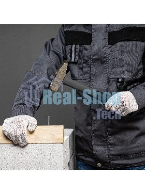 Перчатки трикотажные, с ПВХ точкой, 10 класс Россия