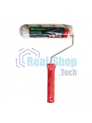 Валик Сибртех Эмали, 180 мм, ворс 12 мм, D 36 мм, D ручки 6 мм, полиамид, полиакрил