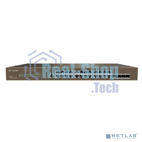 Коммутатор управляемый в стойку, 24*1Gbit RJ45, 4*SFP 1Gbit,console port IP-COM G3328F