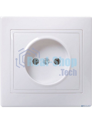Розетка 1-м СП Кварта 10А IP20 без заземл. бел. IEK ERK13-K01-10-DM