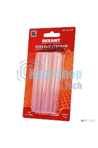 Клеевые стержни Rexant, Ø7 мм, 100 мм, прозрачные, 12 шт., блистер