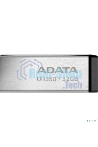 Флешка USB ADATA UR350 (UR350-32G-RSR/BK), 32Gb, USB 3.2, R/W 100/15, серебристый/черный