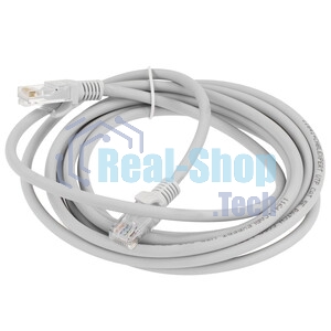Патч-корд LSZH UTP Cablexpert PP31-3M cat.5e, 3м, литой, многожильный, серый
