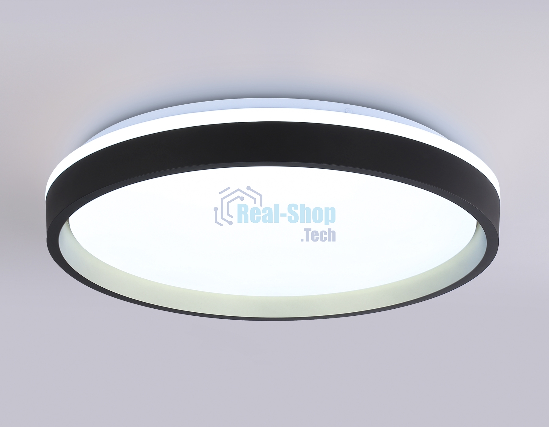 Светодиодный светильник RGB Ambrella light FZ610 BK/GD черный/золото IP20 66W 3000K-6500K+RGB D490*85 (ПДУ ИК)