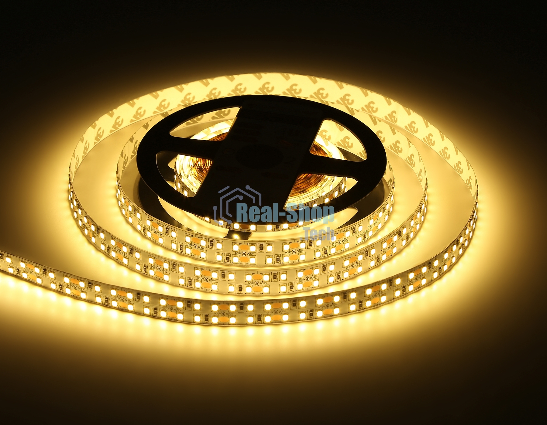 Светодиодная лента Ambrella light GS1601 2835 240Led/ 19.2W m/ 12V IP20 3000K/ 5000*14*1.2mm (2 конт.)