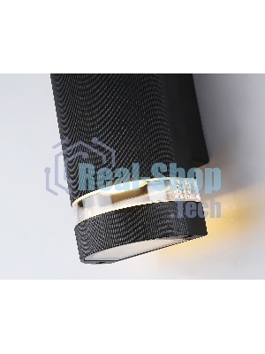 Светильник уличный настенный архитектурный ST2562/2 BK/CL черный/прозрачный IP54 GU10/2 max 35W 235*100*65