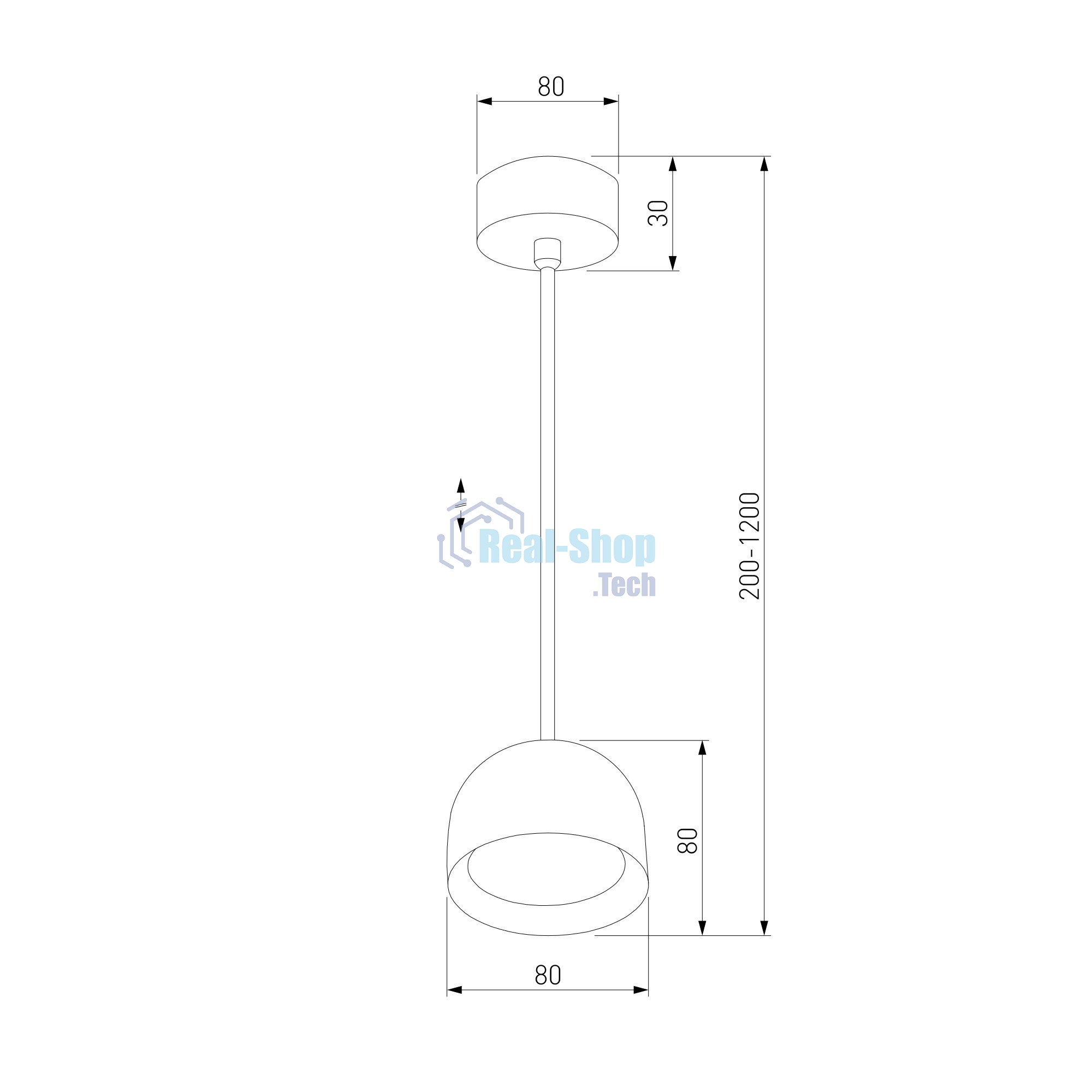 50261 LED / подвесной светильник / черный