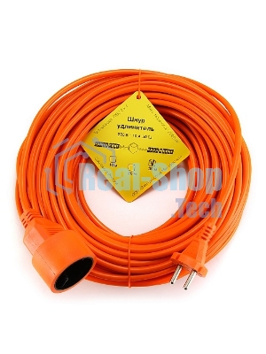 Удлинитель в бухте PowerCube 10А/2,2 кВт, 1 розетка, 30 м, оранжевый