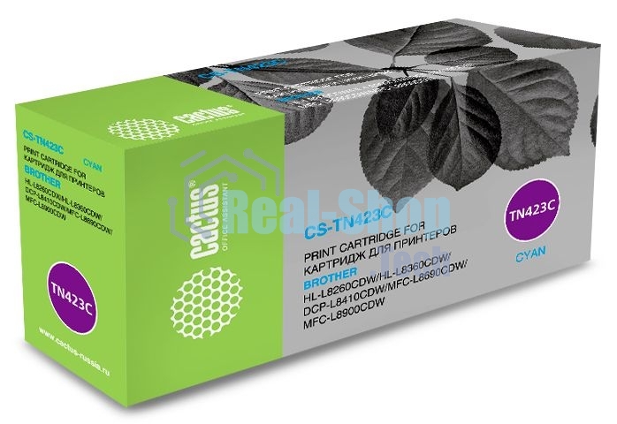 Картридж лазерный Cactus CS-TN423C голубой (4000 стр.) для Brother DCP L8410CDW/HL L8260CDW/MFC L8690CDW