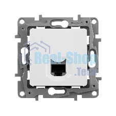 Розетка компьютерная ETIKA RJ45 кат.5 UTP, белый