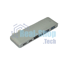 Адаптер сдвоенный Type-C на USB 3.0*2 + Type-C* 2 + SD/TF для MacBook, серый