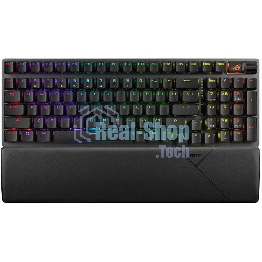 Клавиатура ASUS Strix Scope II 96 гибридная, Bluetooth, радиоканал, чёрный