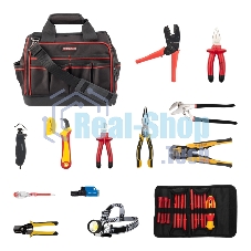 Набор инструментов электрика Rexant 21 предмет