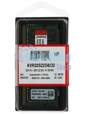 Оперативная память Kingston, DDR4, 8GB (1x8GB), 3200MHz, CL22, ECC, RDIMM