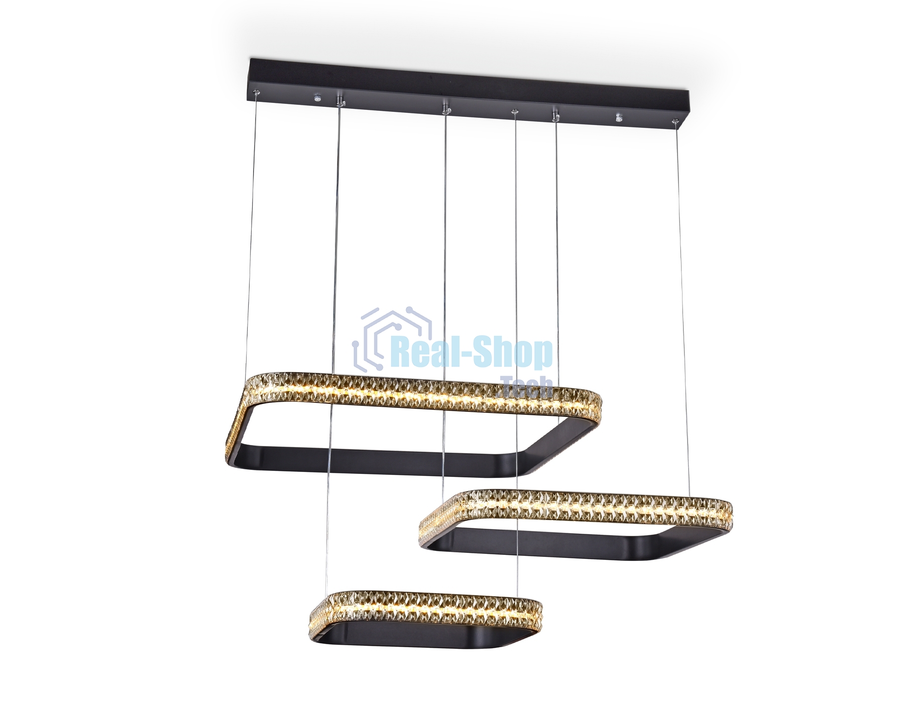 Светильник Ambrella light FA6166 BK черный 131W 720*500*900 (ПДУ РАДИО 2.4)