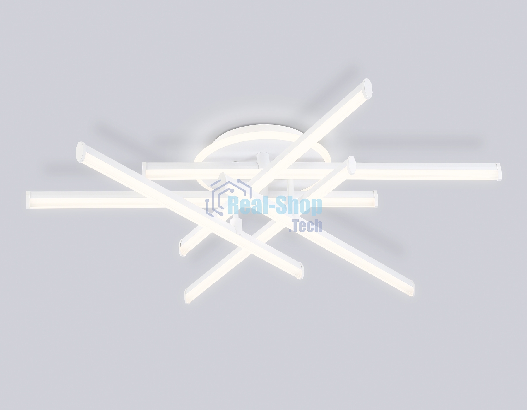 Потолочный светодиодный светильник Ambrella light FL6251 WH белый 97W 3000K-6400K 805*760*170 (ПДУ ИК)