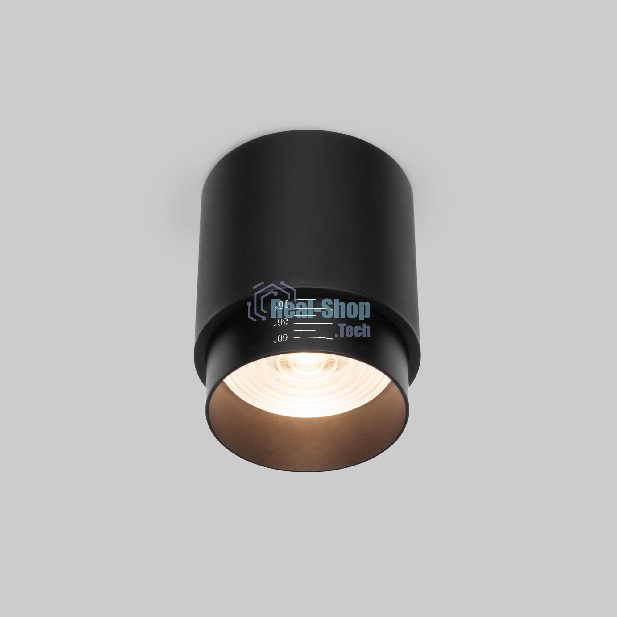 Светильник потолочный светодиодный Cors 10W (25032/LED) чёрный