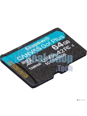 Флеш карта microSDXC 64Gb Kingston SDCG4/64GbSP Canvas Go! Plus V30 A2 w/o adapter