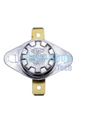 Датчик температуры (термостат для СВЧ) KSD301 100°С 250V, 16A