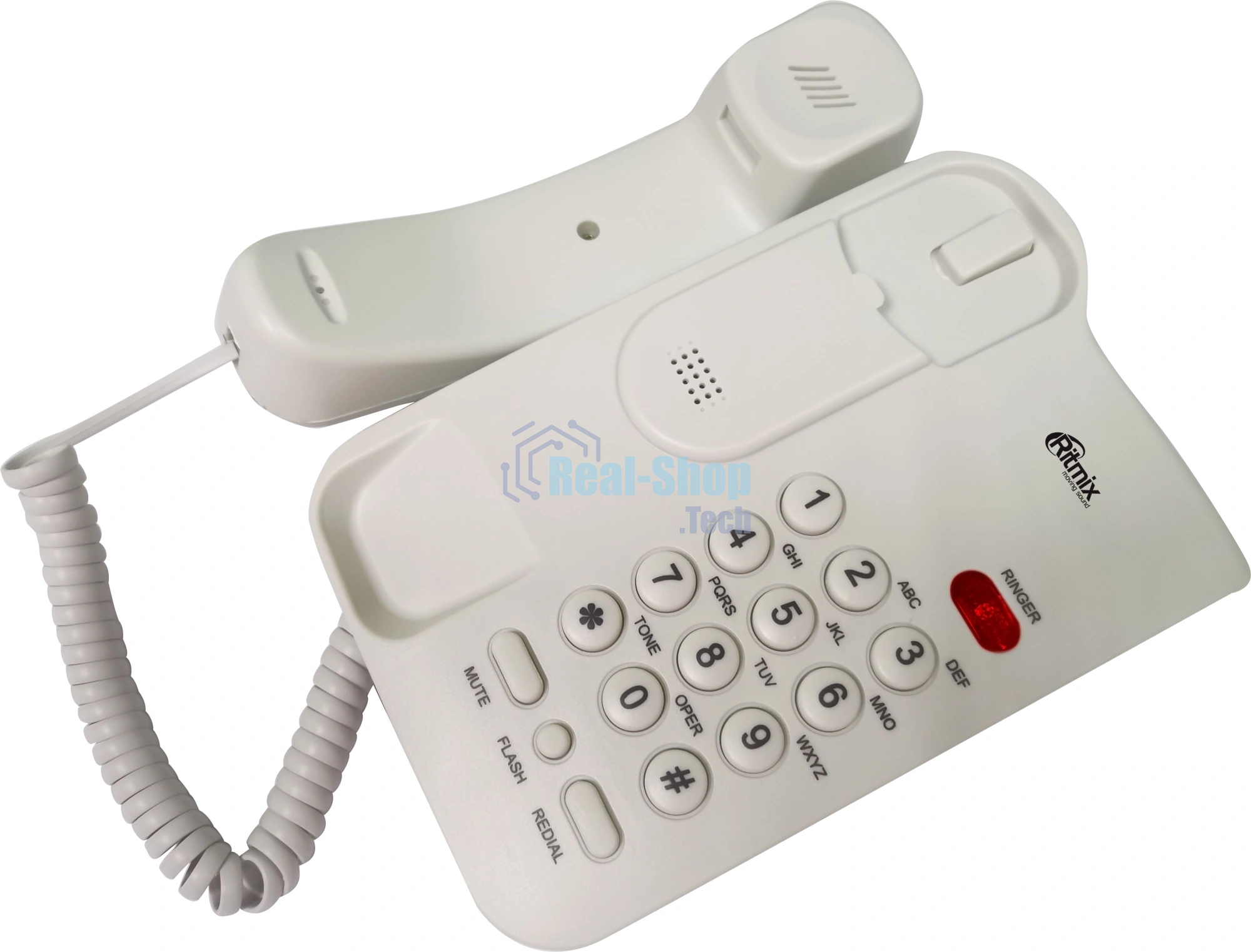 Телефон проводной Ritmix RT-311 белый