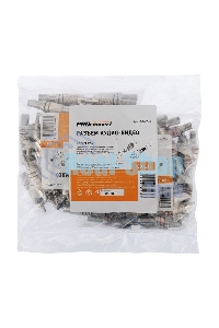 Разъем штекер Proconnect RCA металл пайка ZN черный/красный