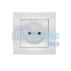 Розетка 1-м СП Бриллиант 16А IP20 бел. Universal 7947588