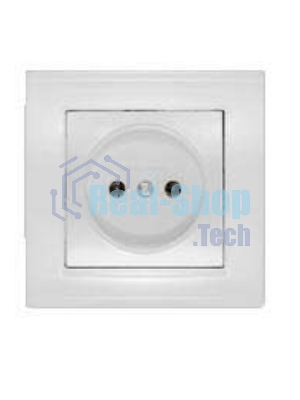 Розетка 1-м СП Бриллиант 16А IP20 бел. Universal 7947588