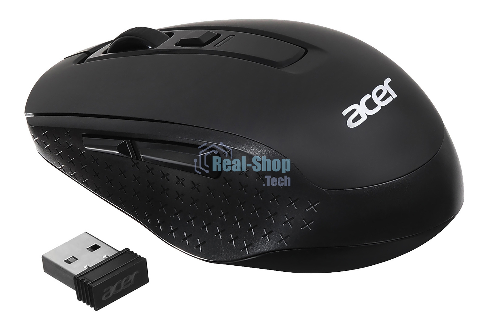 Мышь беспроводная Acer OMR070 черный, 1600 dpi, радиоканал, Bluetooth, USB, кнопки - 6