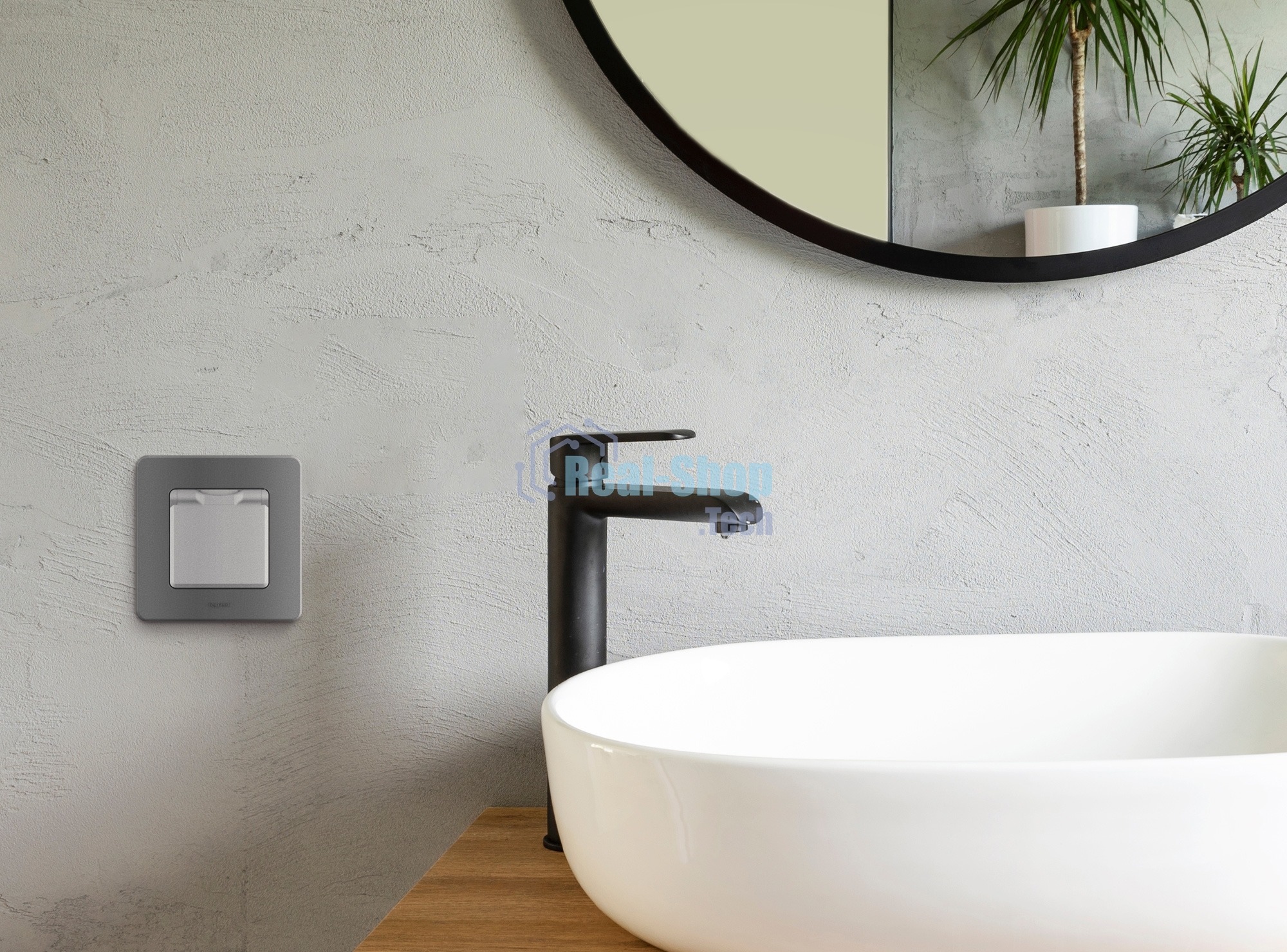 Рамка 1 пост дымчатый Inspiria