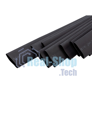 Трубка термоусаживаемая двухстенная клеевая Rexant 19.1/9.55мм (уп.10шт) по 1м черный