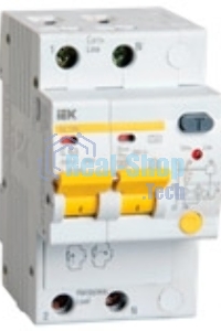 Выключатель автоматическийIek MAD12-2-025-C-030 Диф.автомат АД12М 2Р С2530мА ИЭК