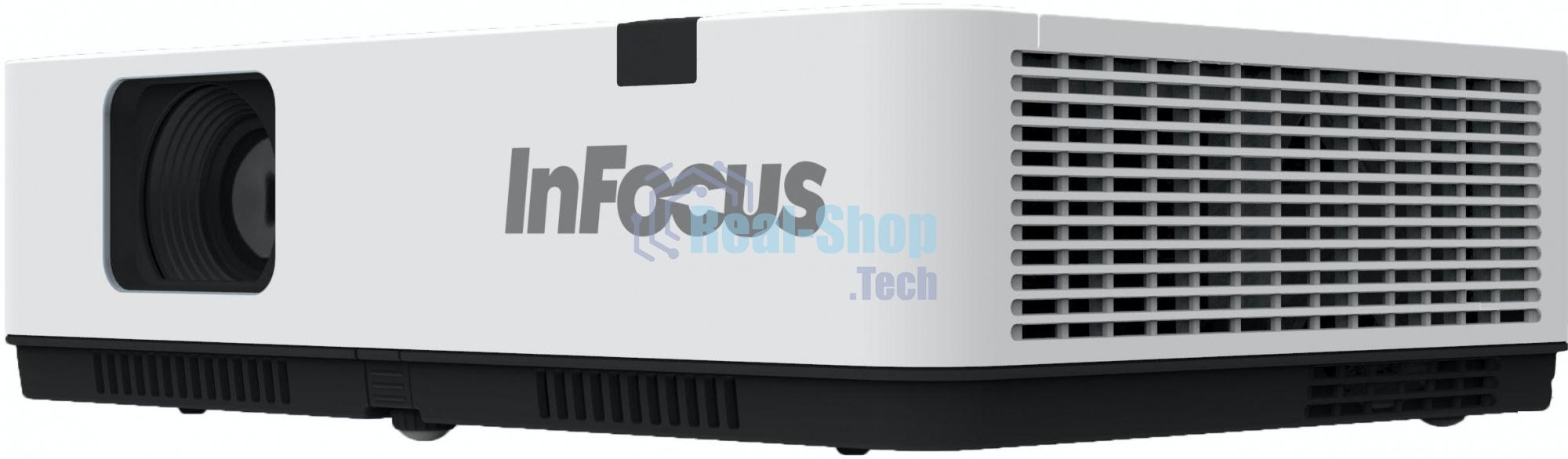 Проектор INFOCUS IN1036 3LCD, 5000 lm, WXGA, 1.371.65:1, 50000:1, (Full 3D), 16W, 2хHDMI 1.4b, VGA in, CompositeIN, 3,5 audio IN, RCAx2 IN, USB-A, VGA out, 3,5 audio OUT, RS232, Mini USB B serv, RJ45, 3,3 кг