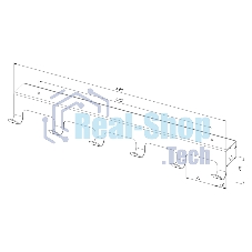 Вешалка Rexant навесная на дверь, 6 крючков, черный