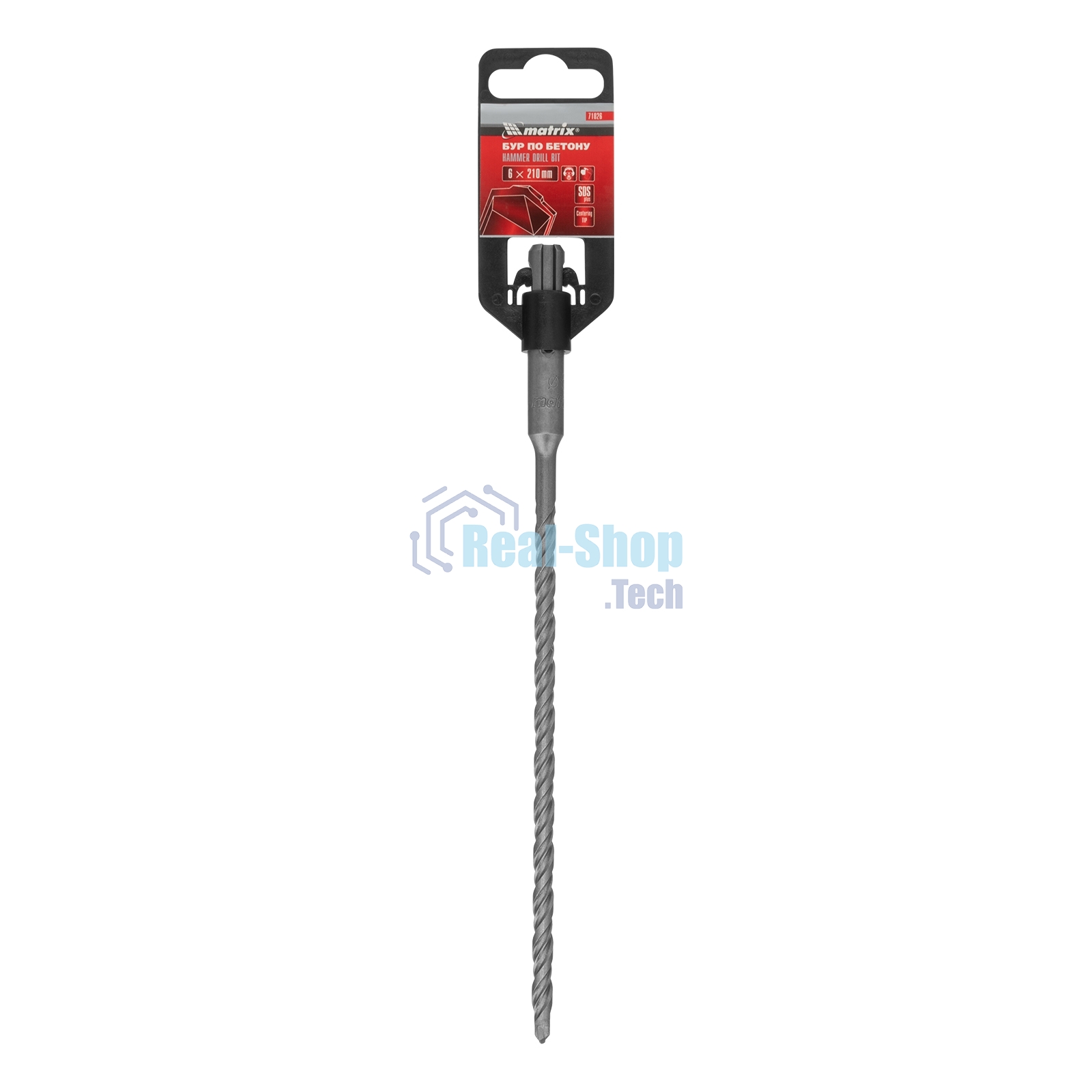 Бур по бетону Matrix, 6 x 210 мм, SDS PLUS