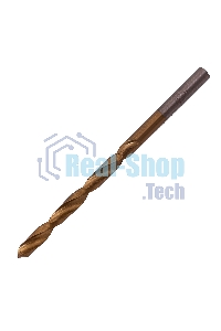 Сверло по металлу Matrix, 4,8 мм, HSS, нитридтитановое покрытие, цилиндрический хвостовик