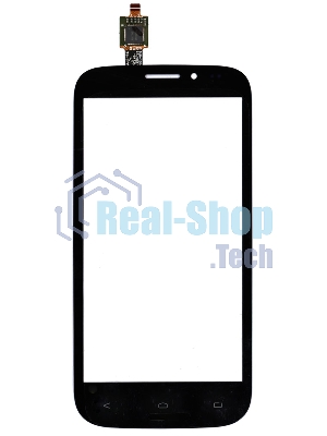 Сенсорное стекло (тачскрин) для Fly IQ4404 Spark, черное
