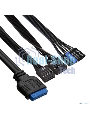Компьютерный корпус Miditower ExeGate AA-442U2 (ATX, без БП, 1хUSB+2хUSB 3.0, аудио, черный)