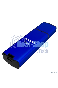 Флешка USB Maxvi MP2 blue (FD16GbUSB20C10MP2), 16Gb, USB 2.0, R/W 15/5, синий/черный