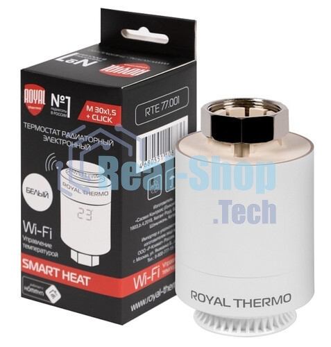 Термостат радиаторный электронный Royal Thermo Smart Heat 2.0, белый
