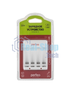Зарядное устройство Perfeo PF_B4048 PF-VN-421 Ni-MH/CD, 220V, 4 слота, AA/AAA/9V, таймер