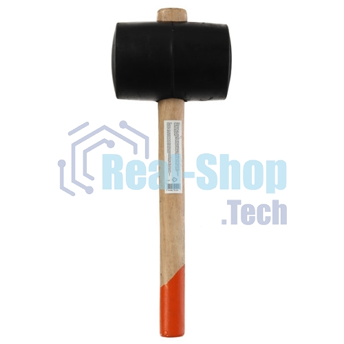 Киянка резиновая Sparta 1130 г, черная резина, деревянная рукоятка