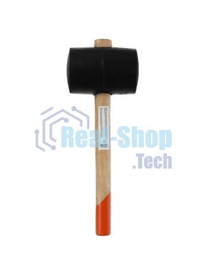 Киянка резиновая Sparta 1130 г, черная резина, деревянная рукоятка